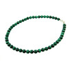 Malachite necklace 8 mm silver