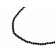 Ожерелье Турмалин Шерл грань 4мм серебро 