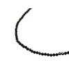 Tourmaline Sherl face necklace 4mm silver