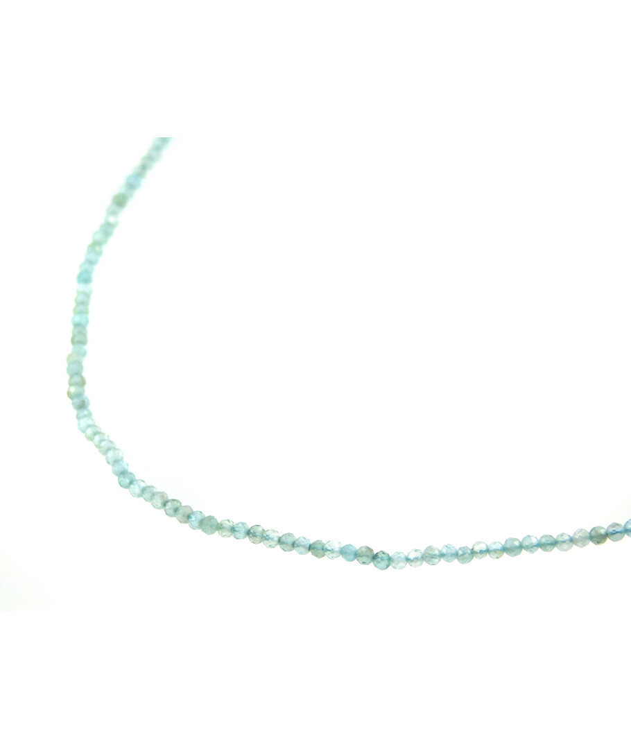 Apatite necklace 2 mm facet