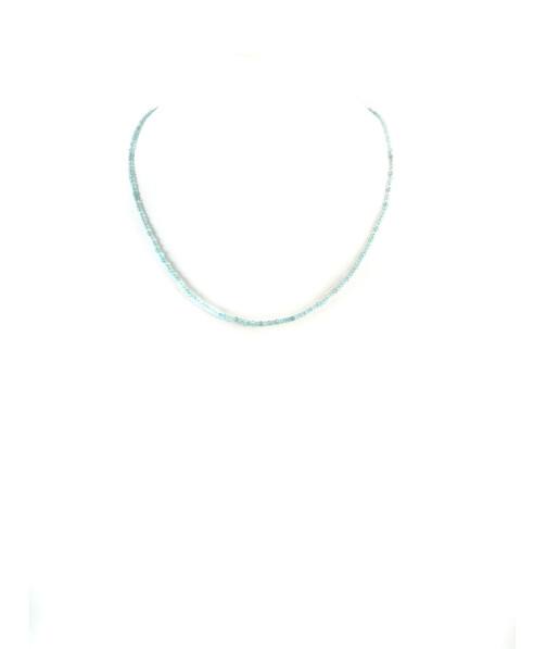 Apatite necklace 2 mm facet