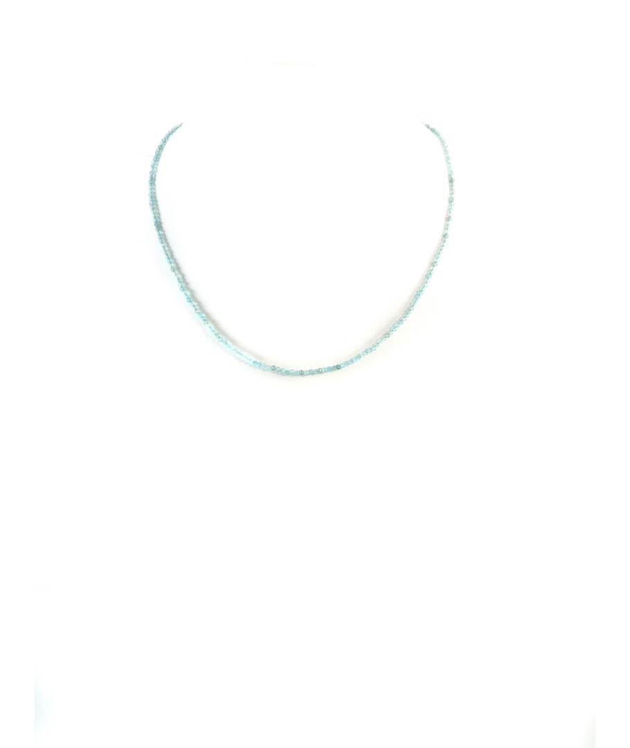 Apatite necklace 2 mm facet