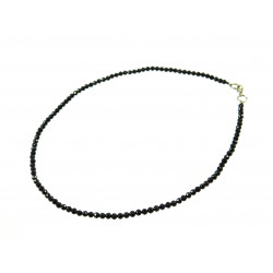 Ожерелье Турмалин грань 3,5 мм грань черный 