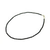 Necklace Tourmaline facet 3.5mm facet black