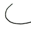 Necklace Tourmaline facet 3.5mm facet black