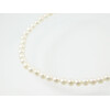 Necklace Pearls white 8mm 46cm silver