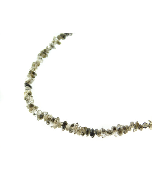 Diamond quartz necklace