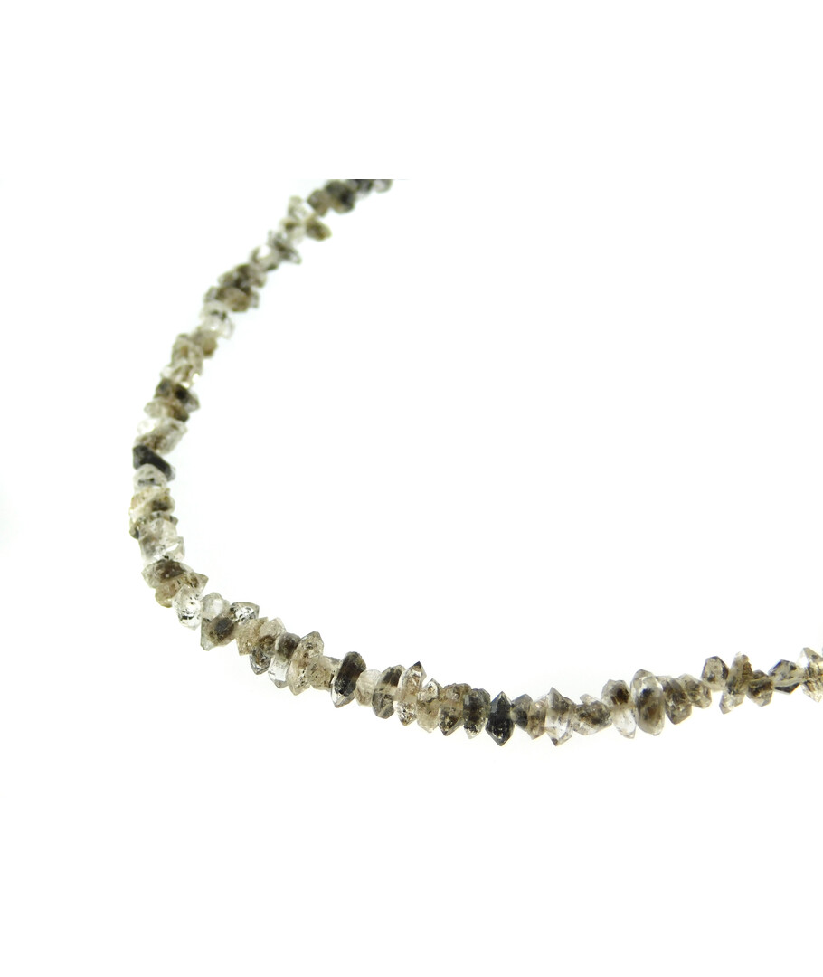 Diamond quartz necklace