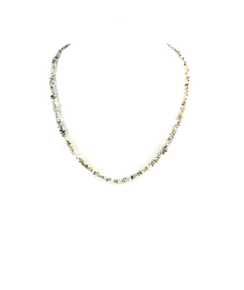 Diamond quartz necklace