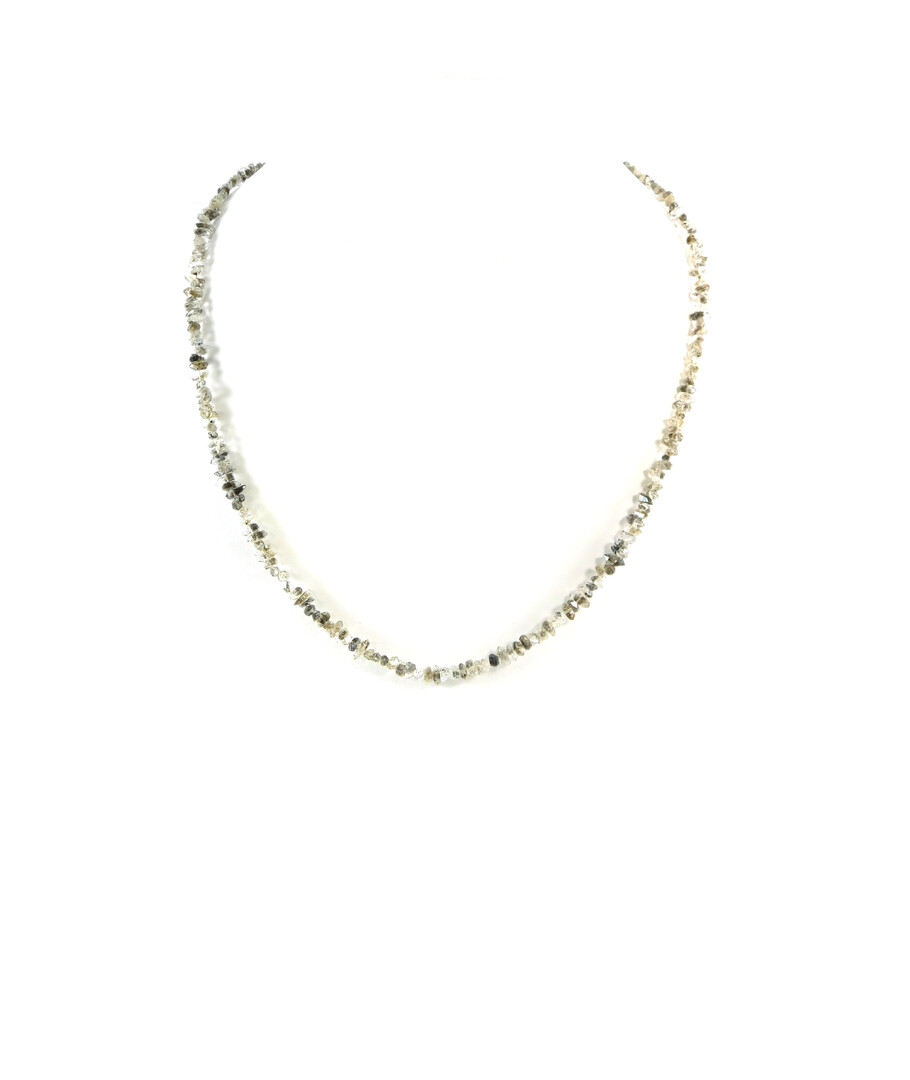 Diamond quartz necklace