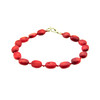 Exclusive bracelet &quot;Andy 2&quot; Coral oval 9 mm