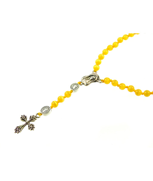 Exclusive rosary Cat's eye Benedict 6 mm