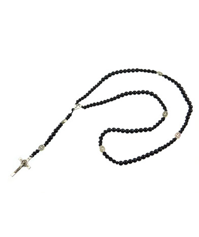 Rosary for prayer Hawk's eye 6 mm