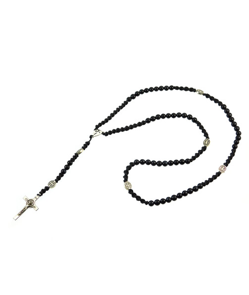 Rosary for prayer Hawk's eye 6 mm