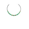 Exclusive necklace &quot;Prima donna&quot; Turquoise 12-10 mm