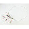 Exclusive necklace &quot;Aristocrat&quot; Pearls, ruby cut 10-8-5 mm