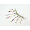 Exclusive necklace &quot;Aristocrat&quot; Pearls, ruby cut 10-8-5 mm