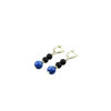 Exclusive earrings &quot;Ethnic style&quot; Kyanite, Agate 8-6 mm 