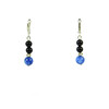 Exclusive earrings &quot;Ethnic style&quot; Kyanite, Agate 8-6 mm 