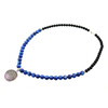 Exclusive necklace &quot;Ethnic style&quot; Kyanite, Agate 8-6 mm 