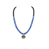 Exclusive necklace &quot;Ethnic style&quot; Kyanite, Agate 8-6 mm 