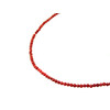 Coral facet necklace