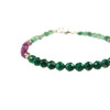 Exclusive bracelet &quot;Mix&quot; Malachite, Ruby, Emerald