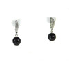 Exclusive earrings with garnet facets