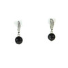 Exclusive earrings with garnet facets