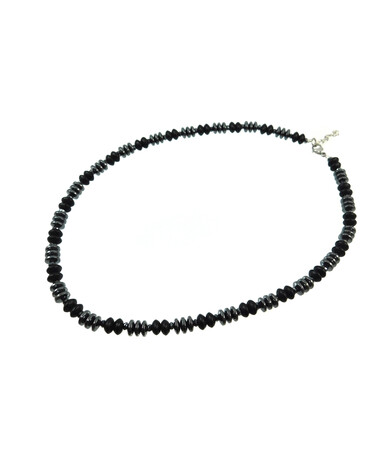 Exclusive necklace "Hematite luxury" Hematite, Shungite