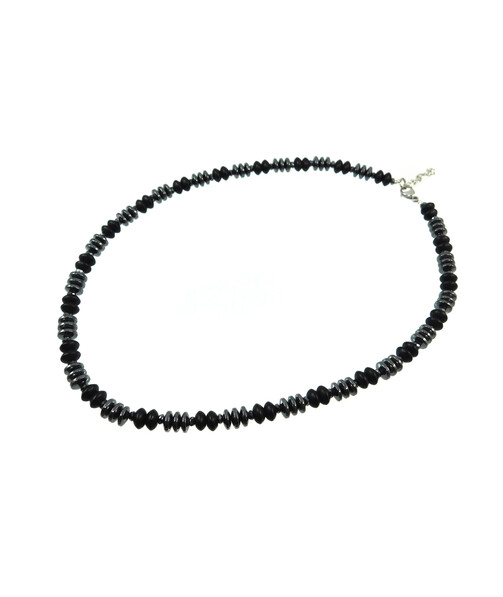 Exclusive necklace "Hematite luxury" Hematite, Shungite