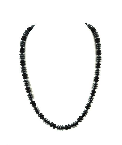 Exclusive necklace "Hematite luxury" Hematite, Shungite