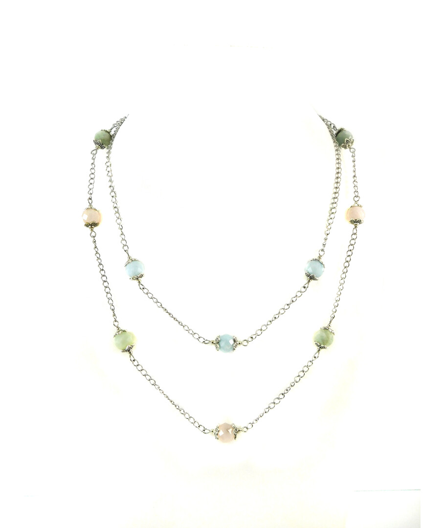 Exclusive necklace "Alice" Morganite facet