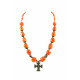Эксклюзивное ожерелье "Коралл оранжевое 2"