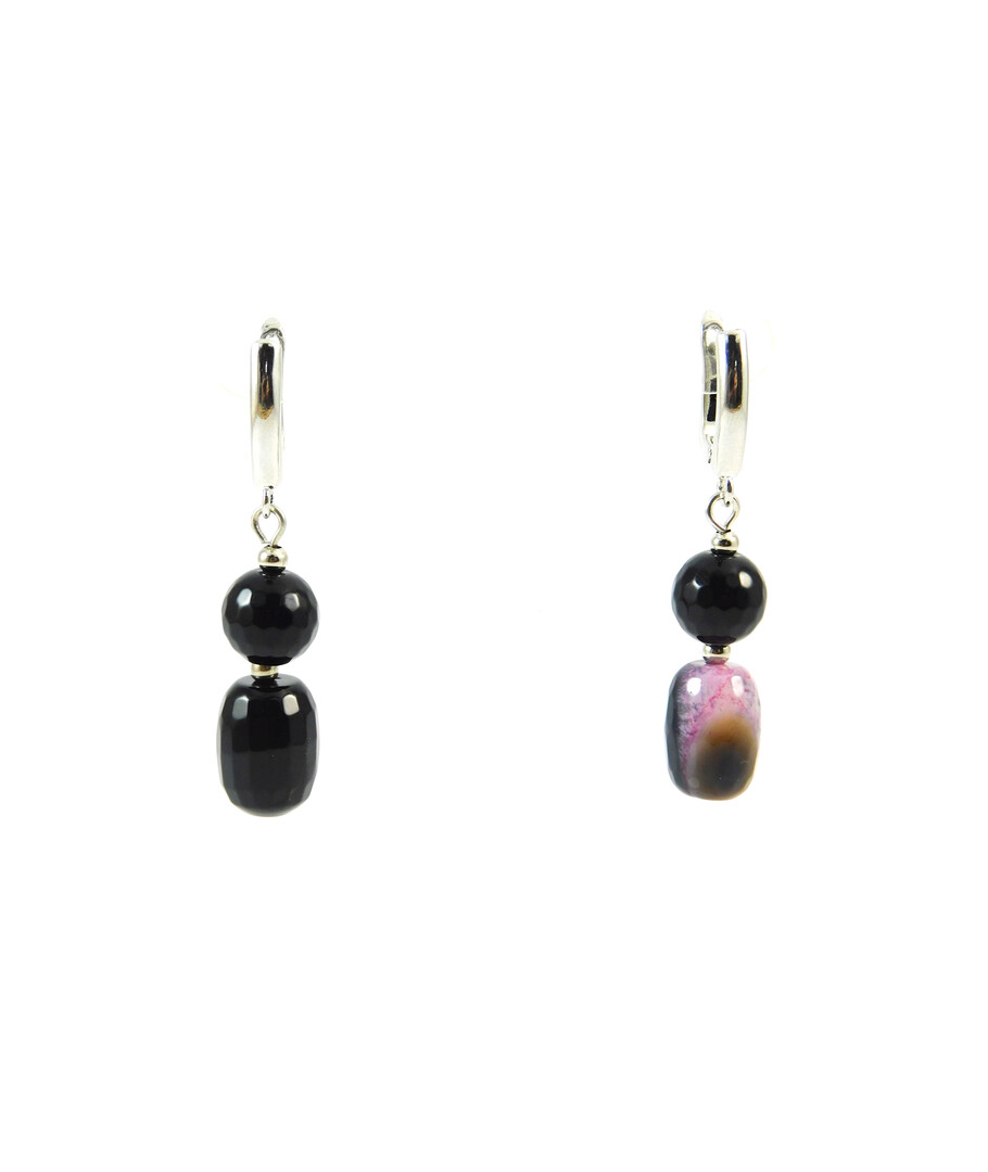 Exclusive earrings "Pink Agate"