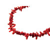 Coral tube red necklace