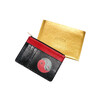 Leather wallet &quot;Yin Yang&quot; black with a lock