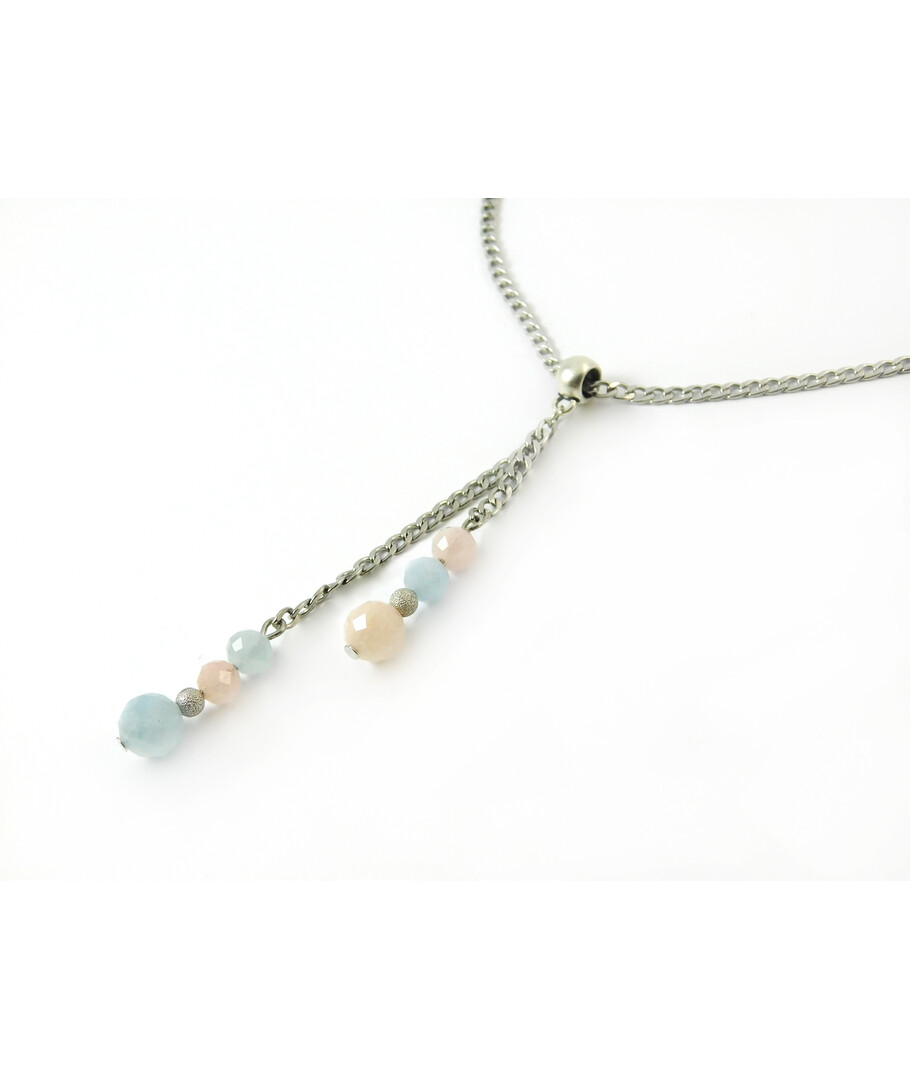 Exclusive pendant "Stylish" Morganite facet 