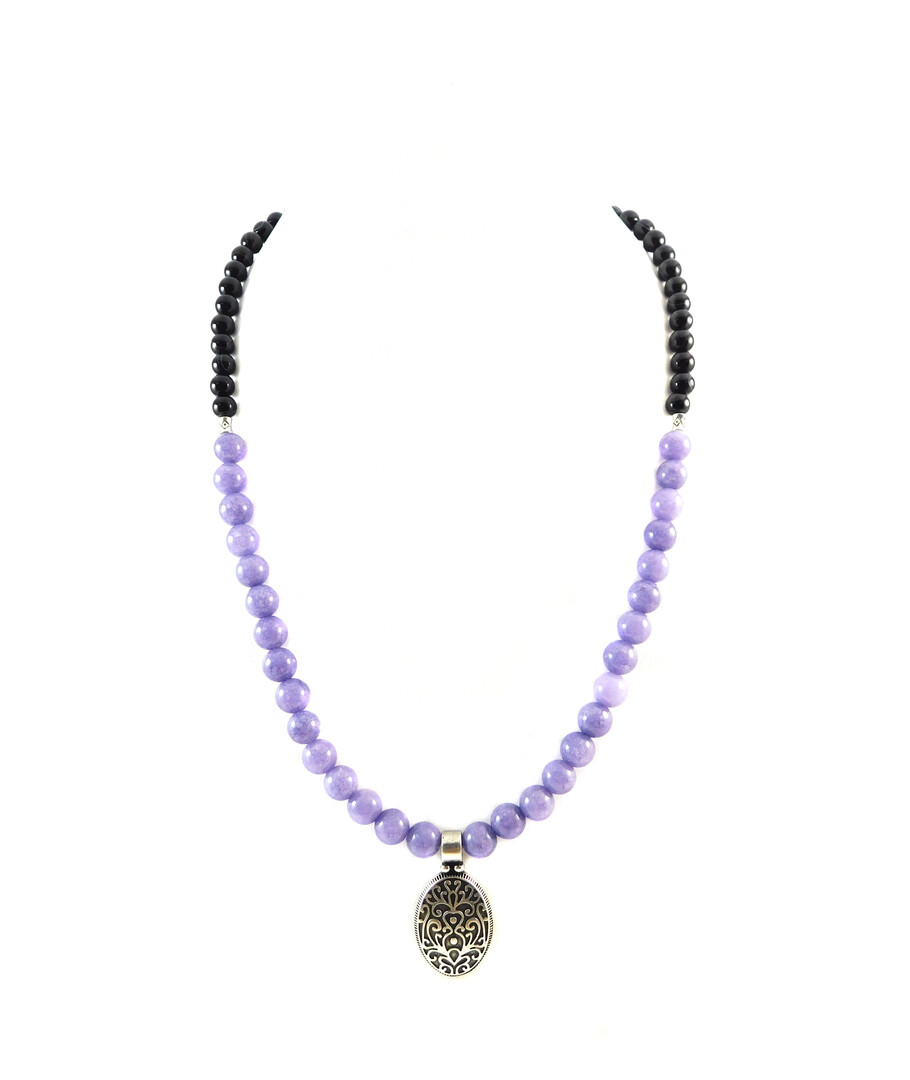 Exclusive necklace "Ethnic style" Quartz, Agate 