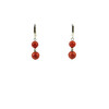 Exclusive earrings &quot;Rosarina&quot; Sponge coral