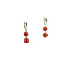 Exclusive earrings &quot;Rosarina&quot; Sponge coral