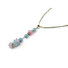 Exclusive pendant &quot;Stylish&quot; Aquamarine, Kunzite