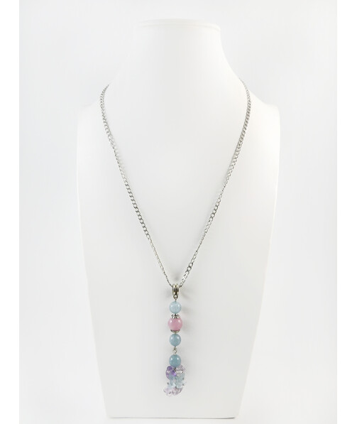 Exclusive pendant "Stylish" Aquamarine, Kunzite