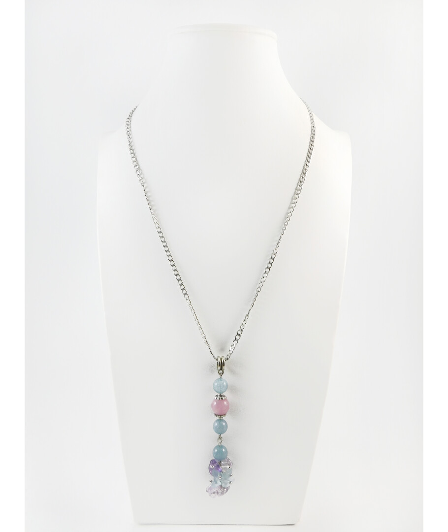 Exclusive pendant "Stylish" Aquamarine, Kunzite