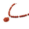 Exclusive necklace &quot;Rosarina&quot; Sponge coral 