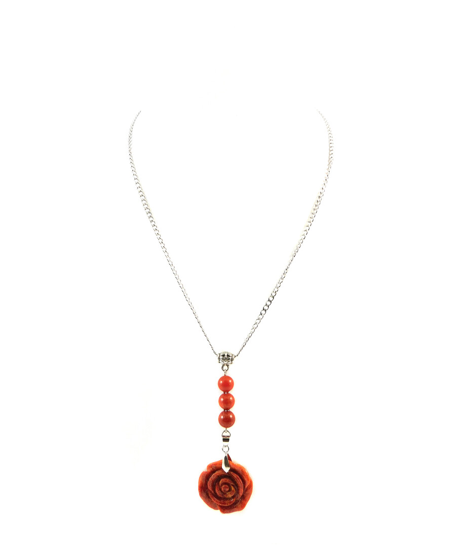 Exclusive pendant "Rosarina" Sponge coral 