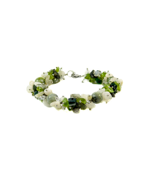 Exclusive bracelet "Lilac freshness" Jadeite