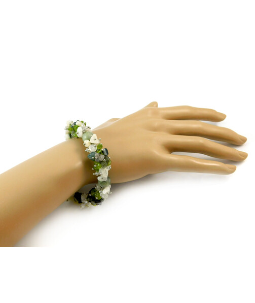 Exclusive bracelet "Lilac freshness" Jadeite