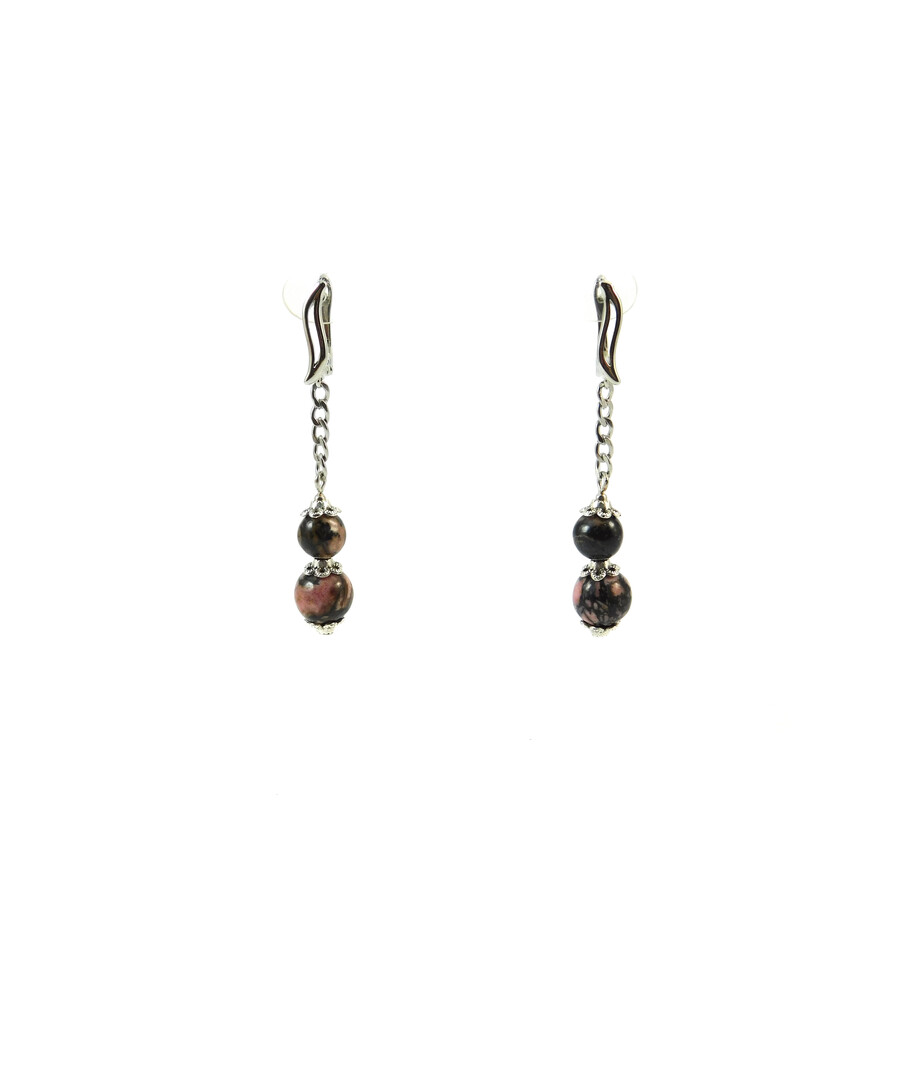 Exclusive earrings "Stylish" Rhodonite 