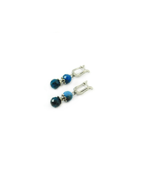 Exclusive earrings Apatite facet